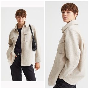 Ladies H&M Beige Shacket, Size S
